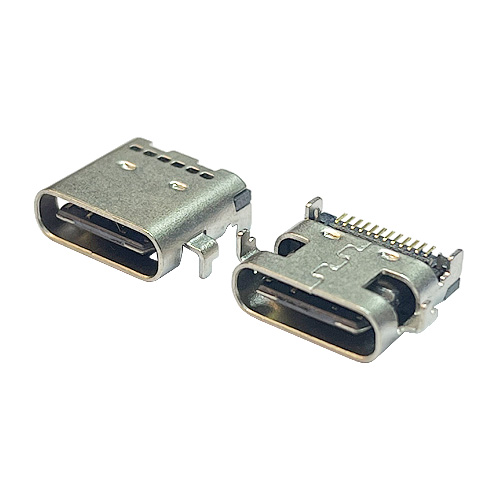USB TYPE C 沉板式双排SMT母座