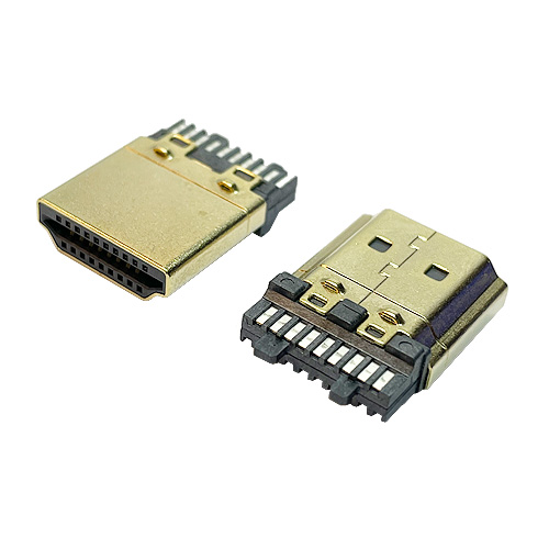 HDMI TYPE A soldered male connector