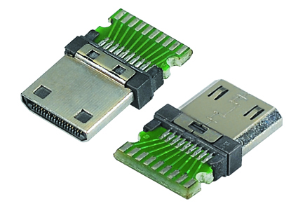 MINI HDMI TYPE C CLAMP MALE SEAT W/PCB