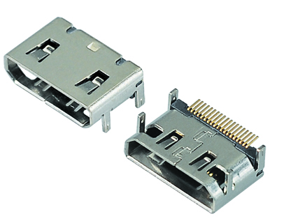 MINI HDMI TYPE C 卧式SMT母座